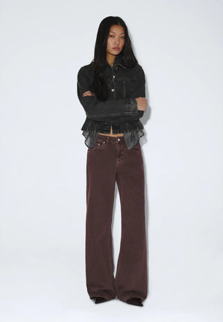 DR DENIM Jean Rhue - Washed Aubergine