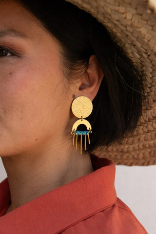 KAZAK Marsala Earrings - Green
