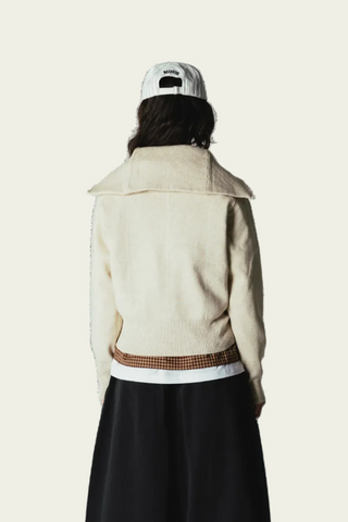 WOODBIRD Cardigan Zippé Lily - Sable