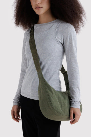 BAGGU Sac Moyen Crescent Nylon - Caper