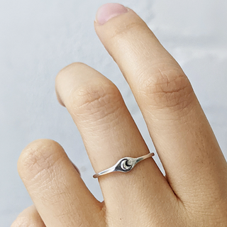 MARMALADE Bague Lune - Argent