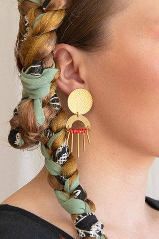 KAZAK Marsala Earrings - Green
