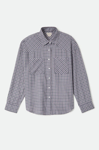 BRIXTON Chemise Wayne - Soft Navy Plaid