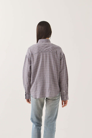 BRIXTON Chemise Wayne - Soft Navy Plaid