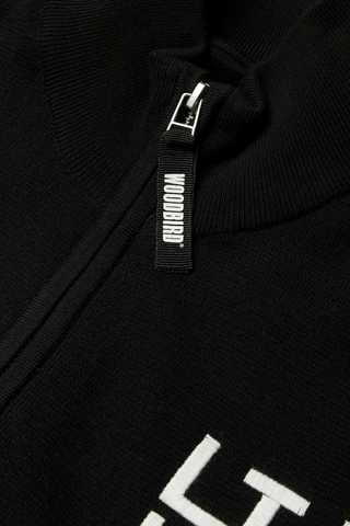 WOODBIRD Cardigan Zippé Fang - Noir