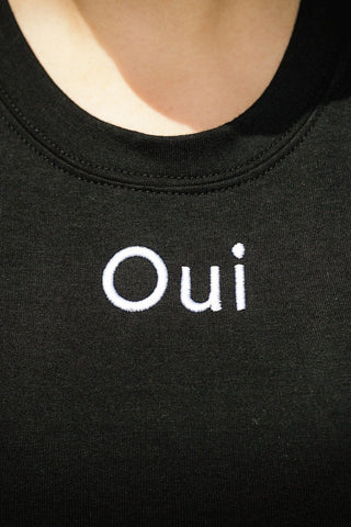 MERCEDES MORIN Haut Oui - Noir