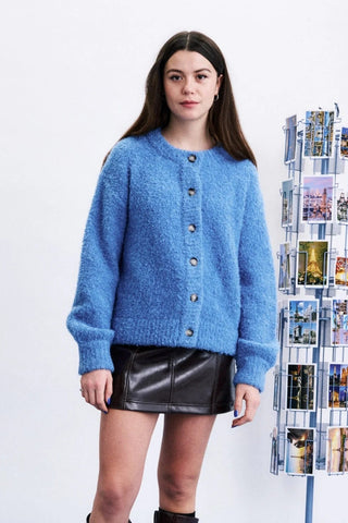 FRNCH Syros Cardigan - Lavender Blue