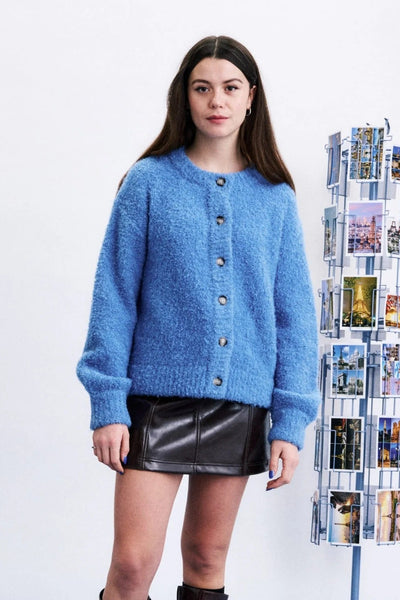 FRNCH Syros Cardigan - Lavender Blue