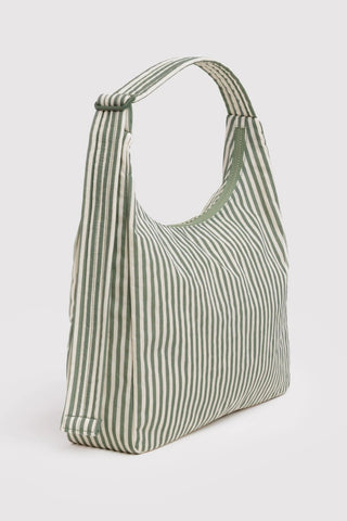 BAGGU Sac Shoulder - Sage Stripe
