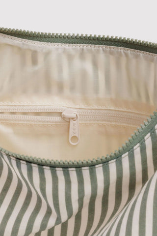 BAGGU Sac Shoulder - Sage Stripe
