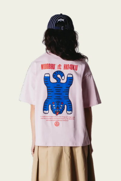 WOODBIRD T-Shirt Balo Tiger - Rose