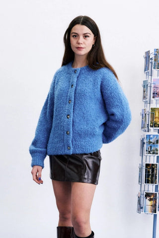 FRNCH Syros Cardigan - Lavender Blue
