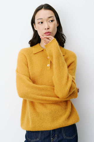GRACE & MILA Pull Polo Alevan - Ocre