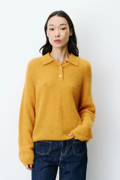 GRACE & MILA Pull Polo Alevan - Ocre
