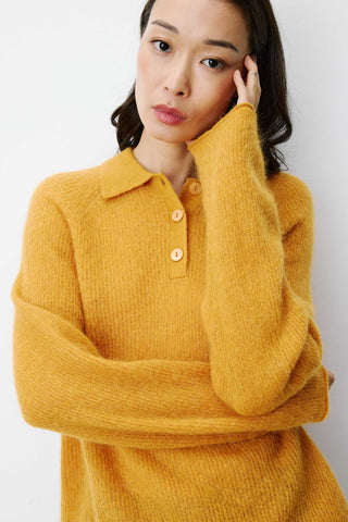 GRACE & MILA Pull Polo Alevan - Ocre