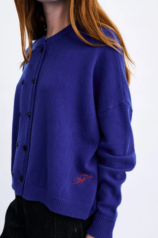 FRNCH Cardigan Chichi - Bleu Électrique