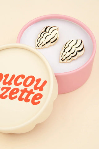 COUCOU SUZETTE Boucles d'Oreilles Coquillage Métal