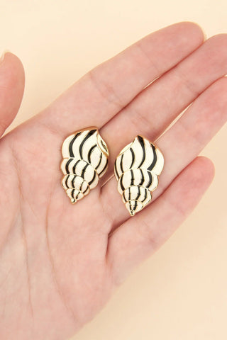 COUCOU SUZETTE Boucles d'Oreilles Coquillage Métal