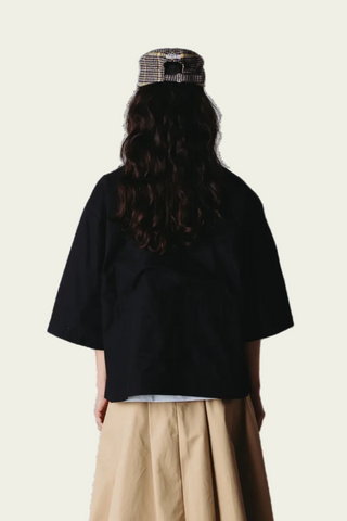 WOODBIRD Veste Kimono Still - Noir