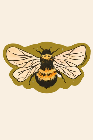 BRUSH & BIRD Autocollant Abeille