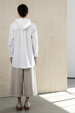 BODYBAG Chemise à Capuche Saville - Blanc
