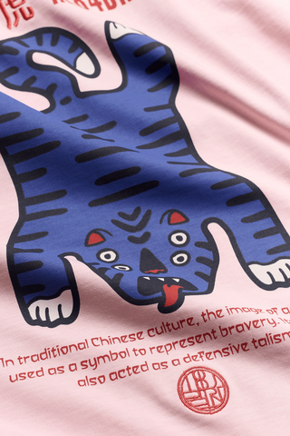 WOODBIRD T-Shirt Balo Tiger - Rose