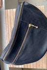 Noir Cuir et Suède Or