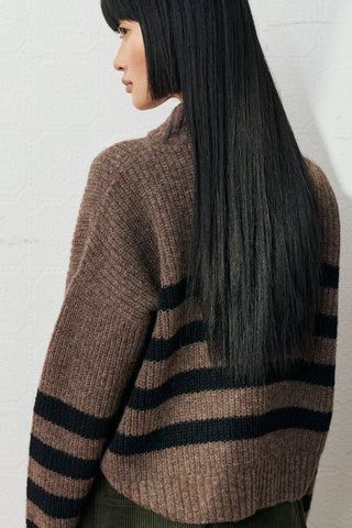EVE GRAVEL Pull Weasley - Brun et Noir