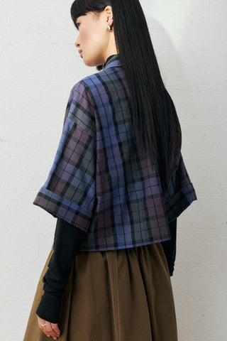 EVE GRAVEL Chemise Katarina - Tartan Bleu