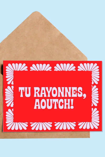 OUI MANON Carte - Tu Rayonnes