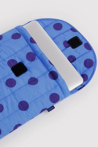 BAGGU Housse d'Ordinateur 16" - Polka Dot Bleu