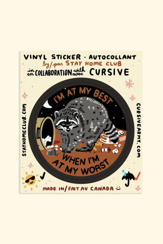 STAY HOME CLUB Autocollant - At My Best