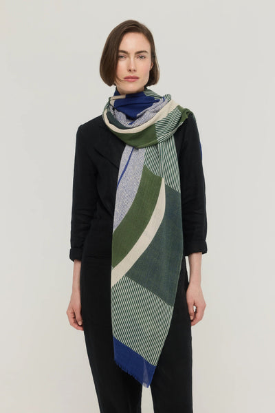 PRINCESSE & DRAGON Foulard Sillage - Bleu