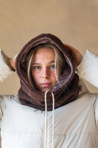GIBOU Col Capuche Reversible Velour
