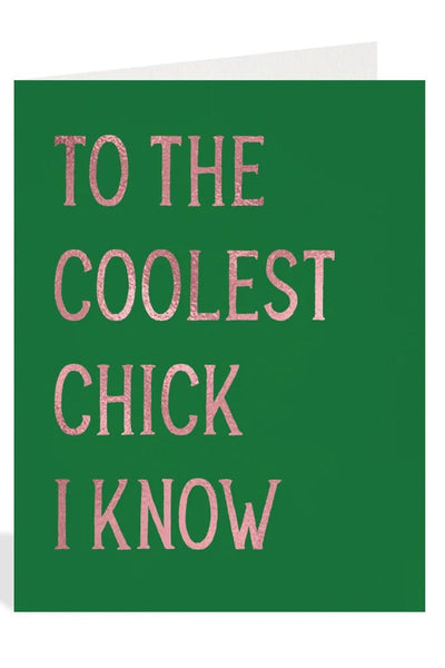 HALFPENNY POSTAGE Carte Coolest Chick