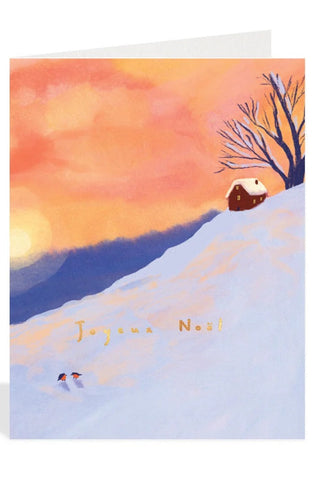 HALFPENNY POSTAGE Carte Neige de Noël