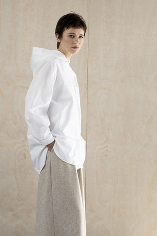 BODYBAG Chemise à Capuche Saville - Blanc