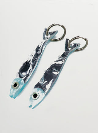 DCONSTRUCT Boucles d'Oreilles Sardine - Argenté