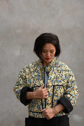 KAZAK Veste Artémisia  - Fleurs Jaunes