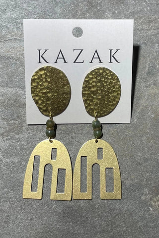 KAZAK Boucles d'Oreilles Mallawi - Vert