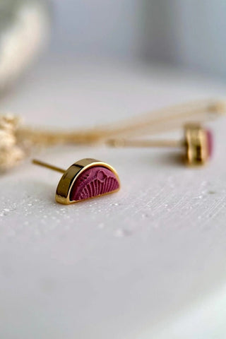 BOUCLE D'OR Boucles d'Oreilles Clou Demi Cercle