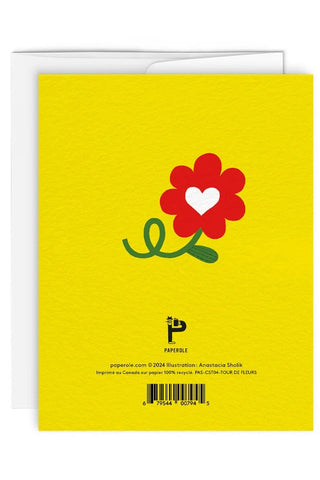PAPEROLE Carte - Tour de Fleurs