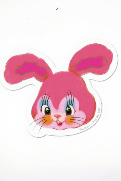 PAPEROLE Autocollant Lapin