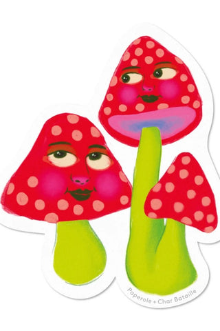PAPEROLE Autocollant Champignon