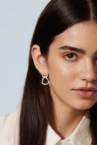 CAMILLETTE Petite Boucles d'oreilles Entrelacées Grande - Argent