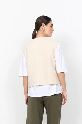 SOYACONCEPT Veste Sans Manche Shaima - Crème