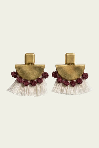 THIS ILK Boucles d'Oreilles Namib - Bourgogne