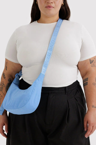 BAGGU Small Crescent Nylon Bag - Pool