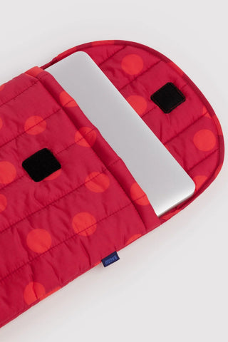 BAGGU Housse d'Ordinateur 16" - Polka Dot Rouge