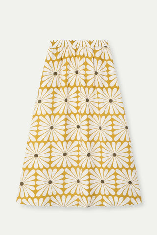 COMPANIA FANTASTICA Olive Flower Skirt